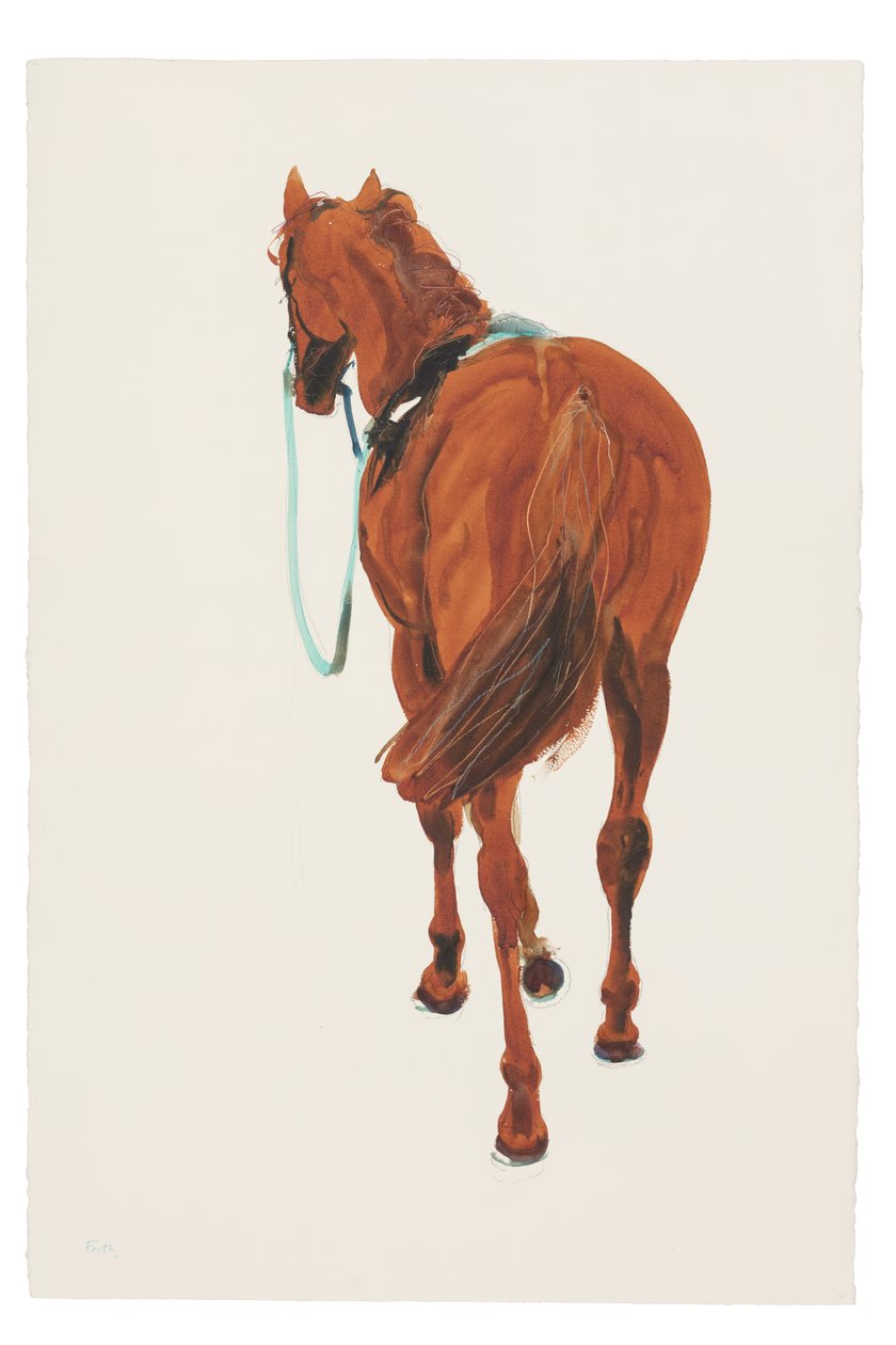 Uden titel, 2018 (akvarel på papir) af Michael Frith