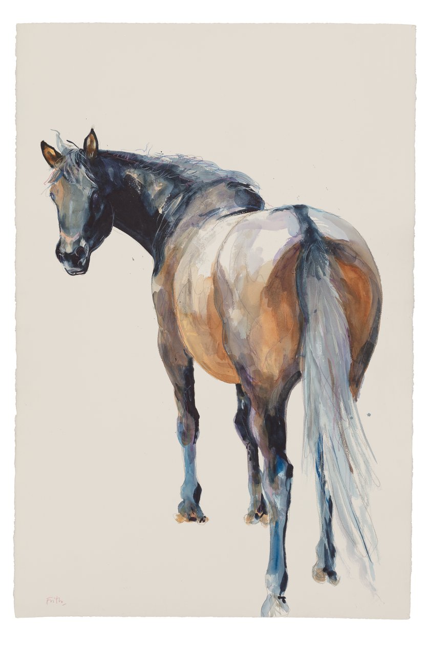 Uden titel, 2018 (akvarel på papir) af Michael Frith