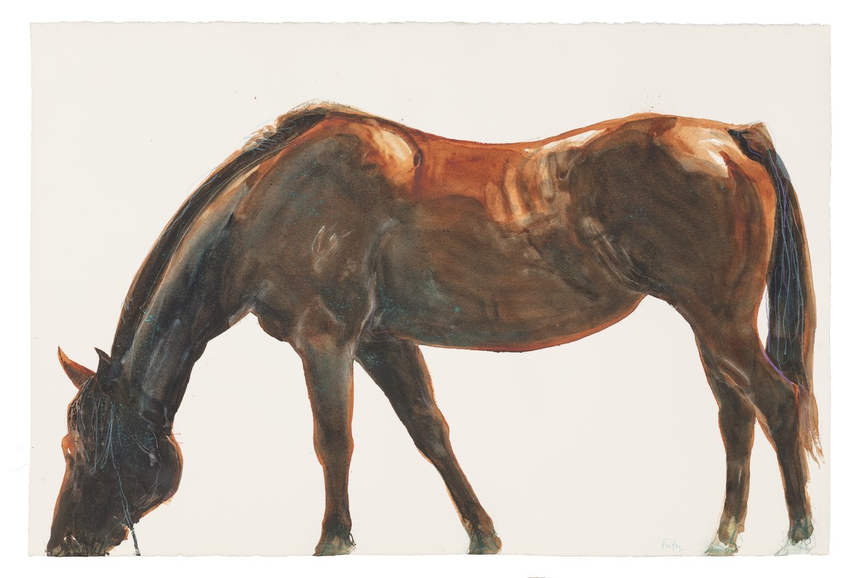 Uden titel, 2018 (akvarel på papir) af Michael Frith