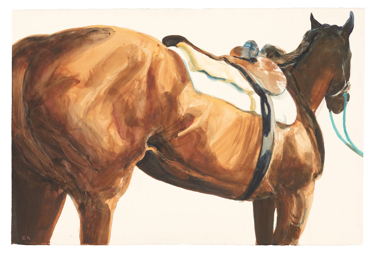 Uden titel, 2018 (akvarel på papir) af Michael Frith