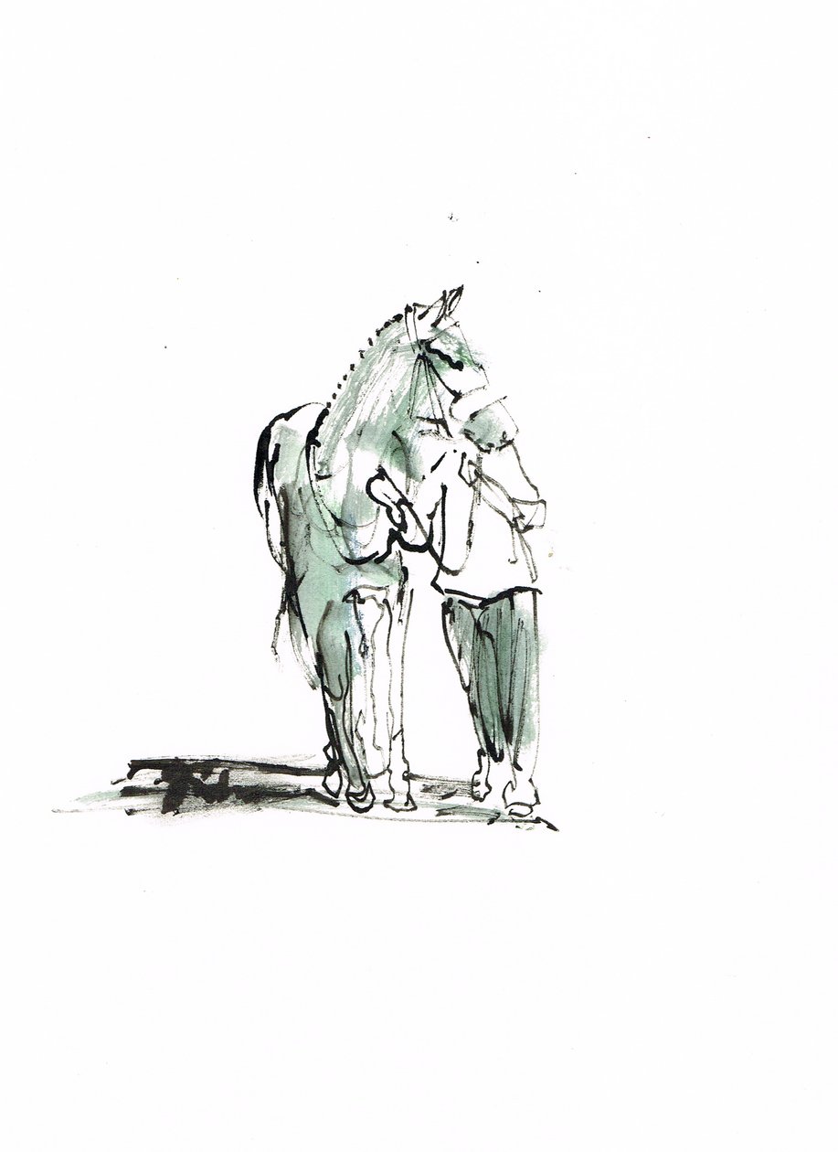 Uden titel, 2018 (akvarel på papir) af Michael Frith