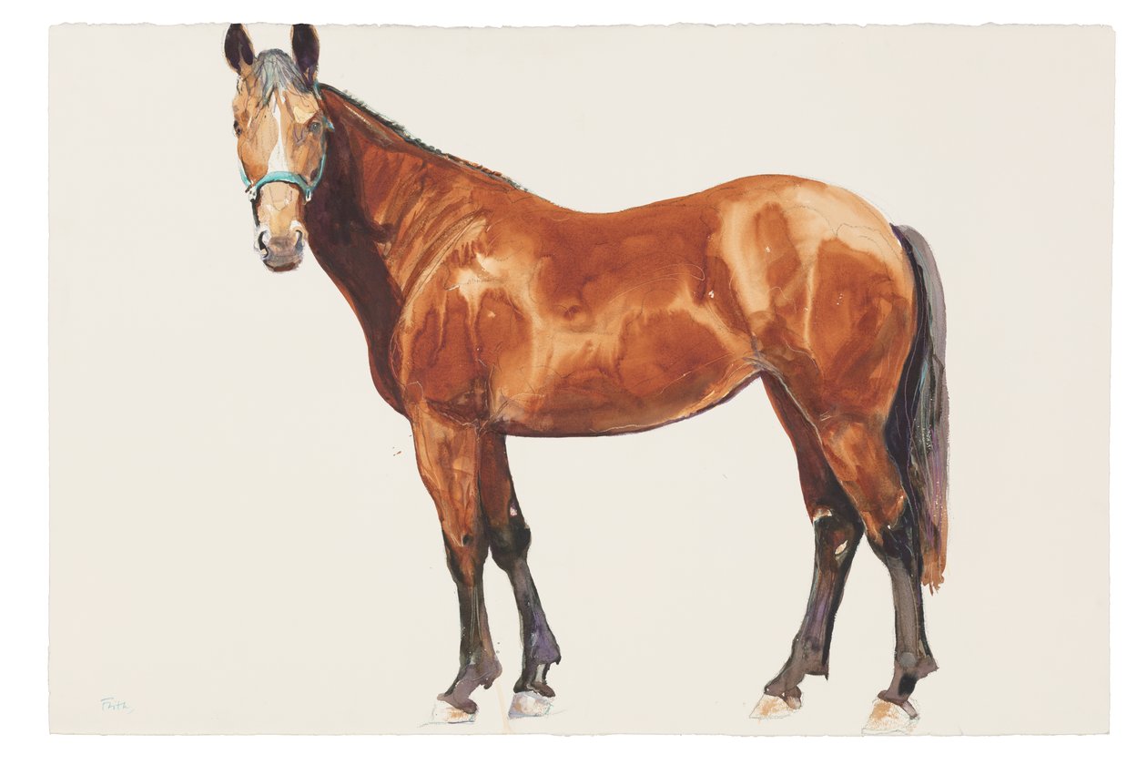 Uden titel, 2018 (akvarel på papir) af Michael Frith