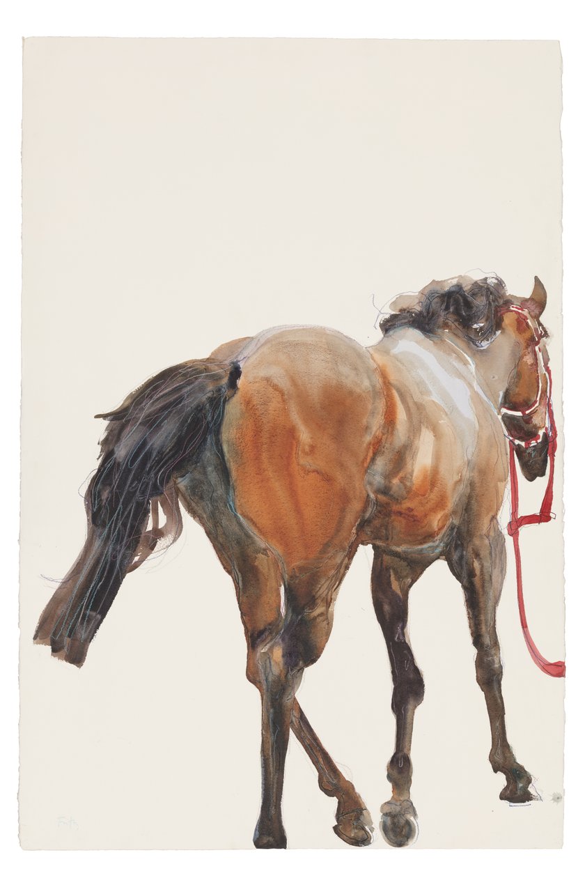 Uden titel, 2018 (akvarel på papir) af Michael Frith