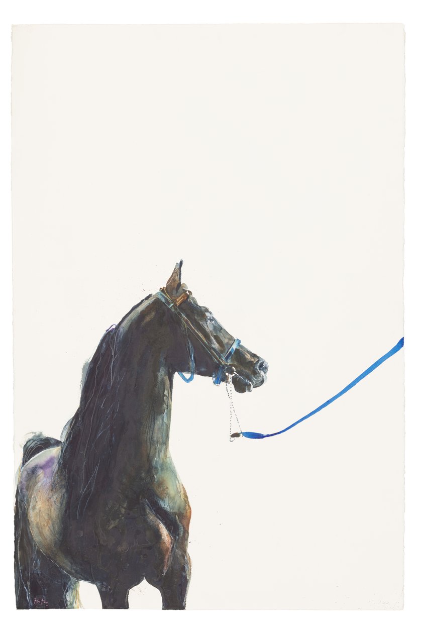 Uden titel, 2018 (akvarel på papir) af Michael Frith