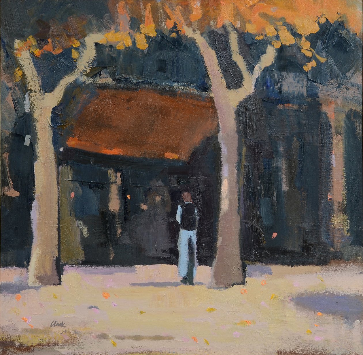 Afternoon, S W France, 2015 (olie på linned) af Michael G. Clark
