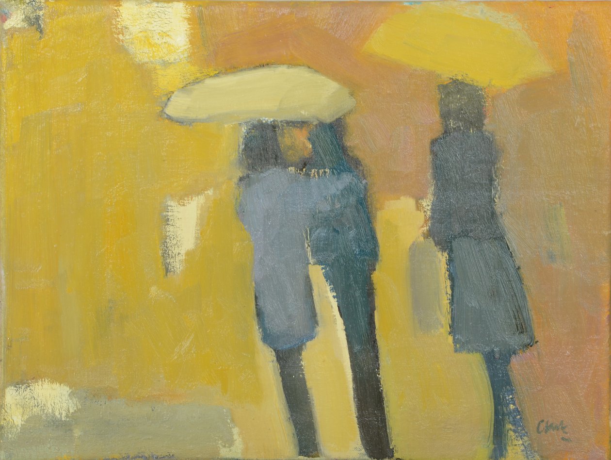Paris, oktober, 2016 (olie på linned) af Michael G. Clark