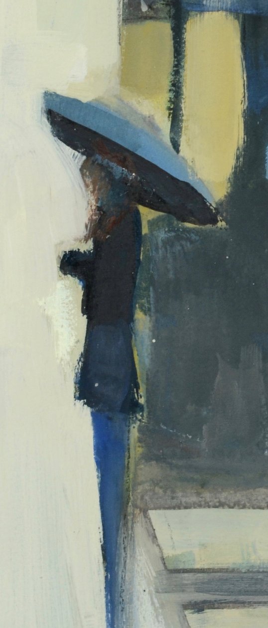 Paris in the Rain, 2017 (akvarel på papir) af Michael G. Clark