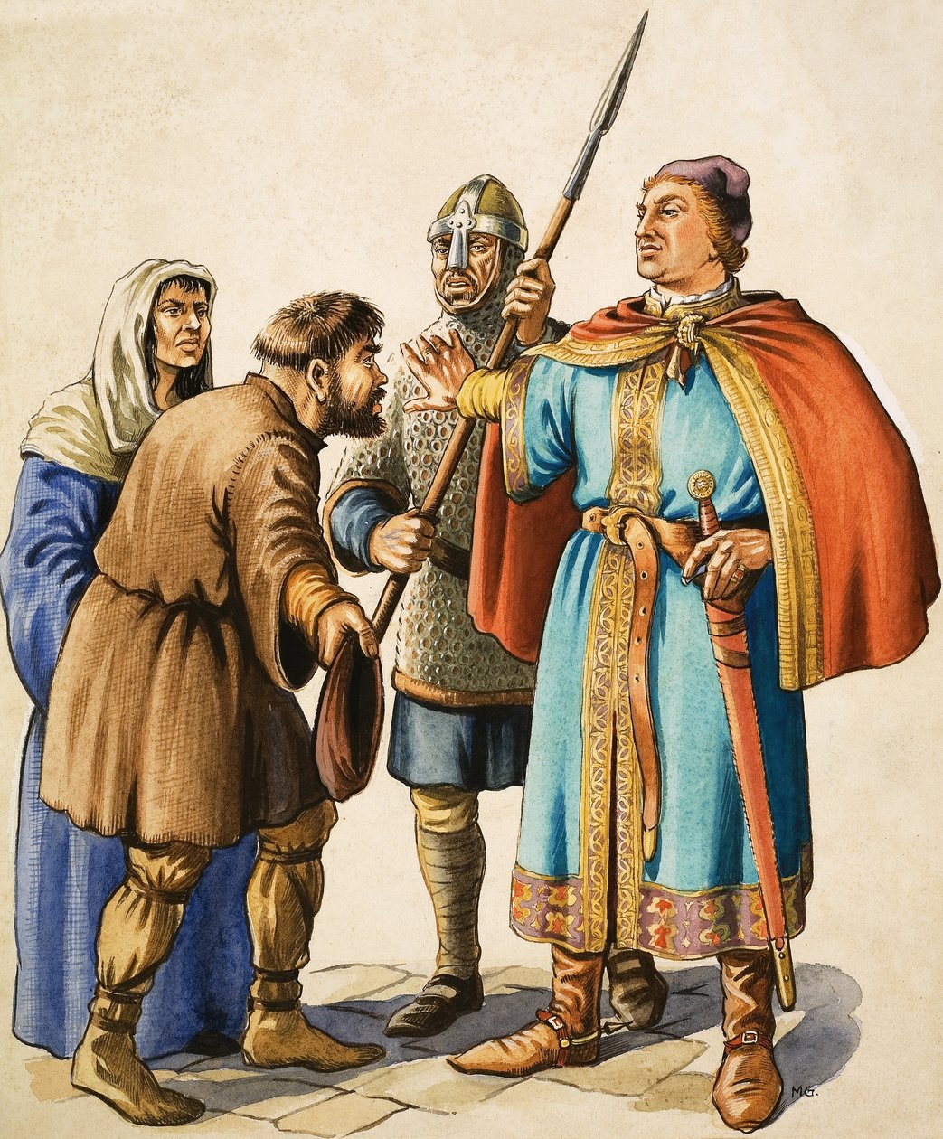 Henrik II lytter til en ydmyg undersåts klage af Michael Godfrey