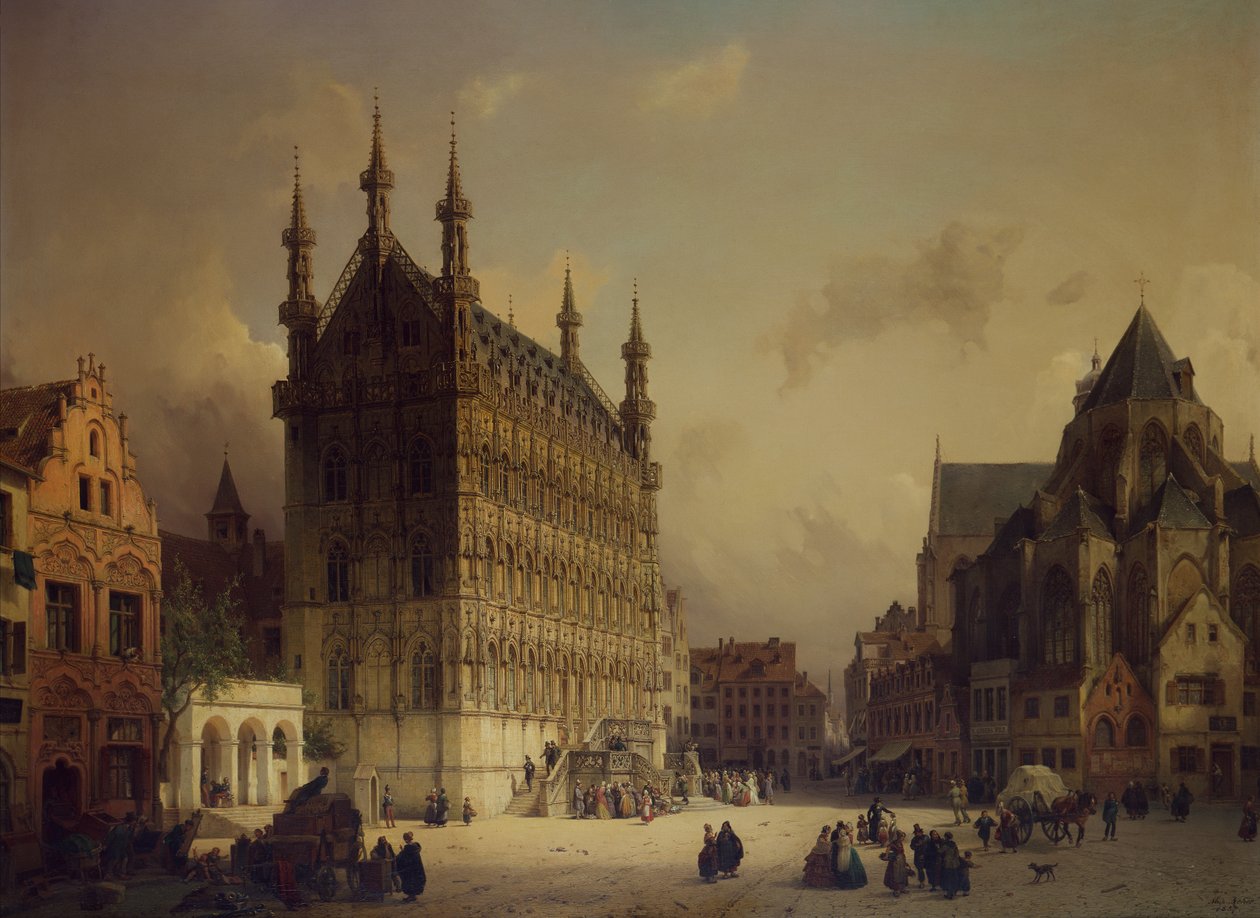 Rådhuset i Leuven, Belgien af Michael Neher