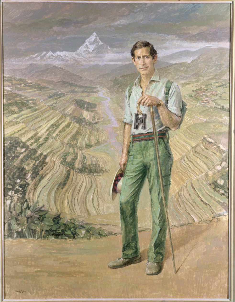 HKH Prinsen af Wales (f.1948) 1982-83 (olie på lærred) af Michael Noakes
