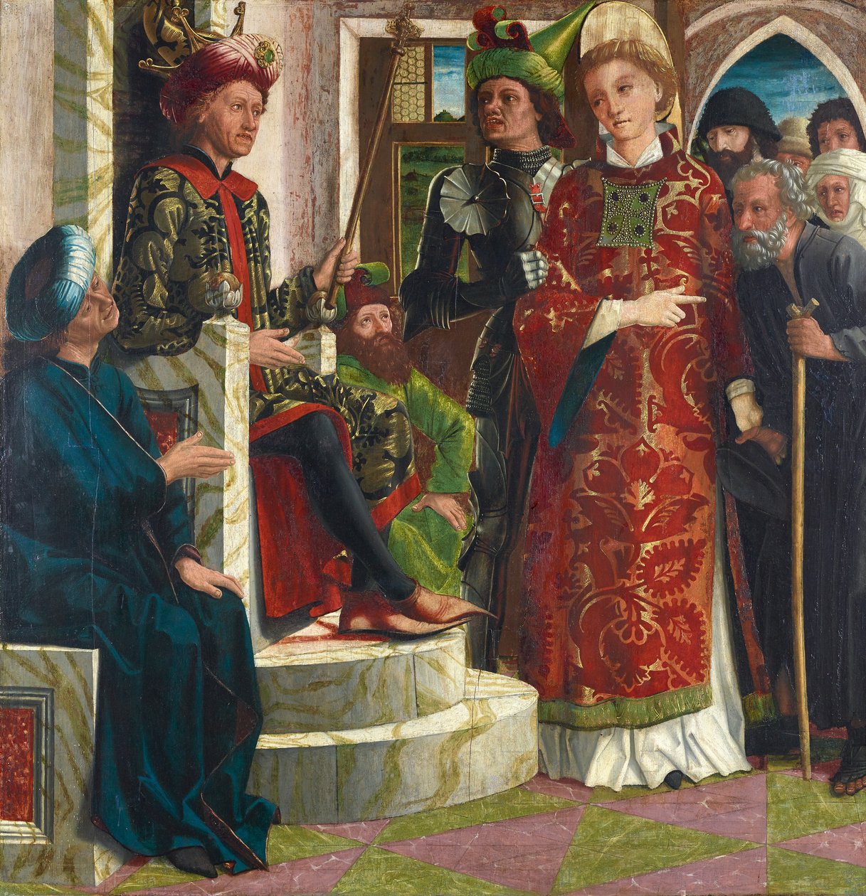 St. Laurentius før kejseren af Michael Pacher