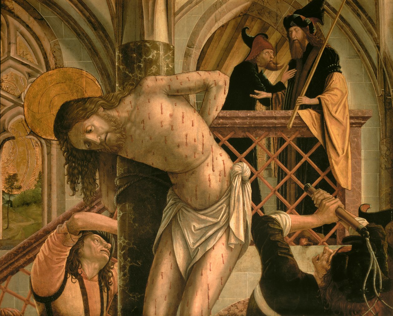 Kristi flagellation af Michael Pacher