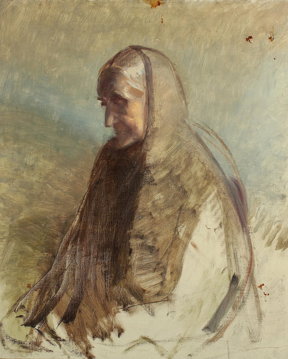 Studie af fru Brøndum. af Michael Peter Ancher