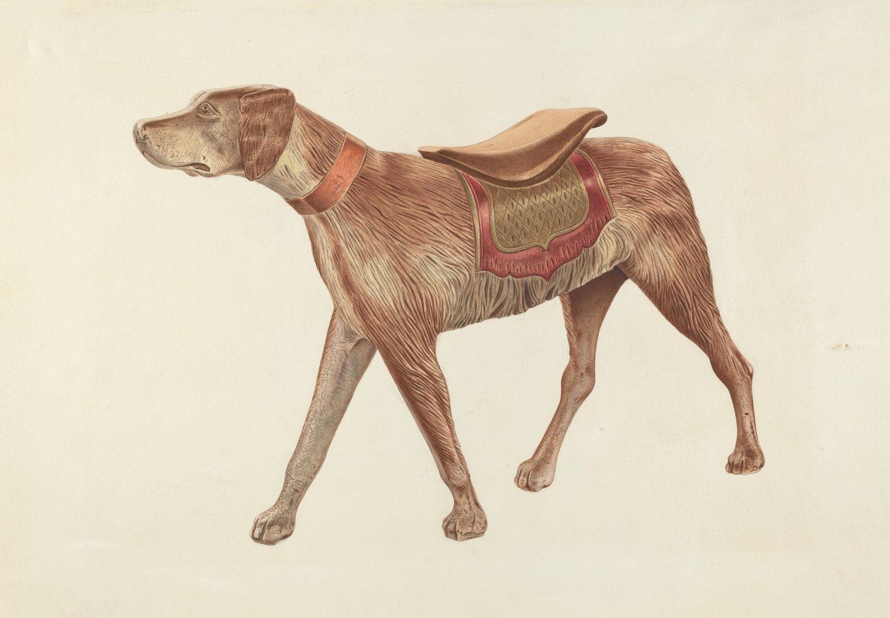 Karruselhund, ca. 1938. af Michael Riccitelli