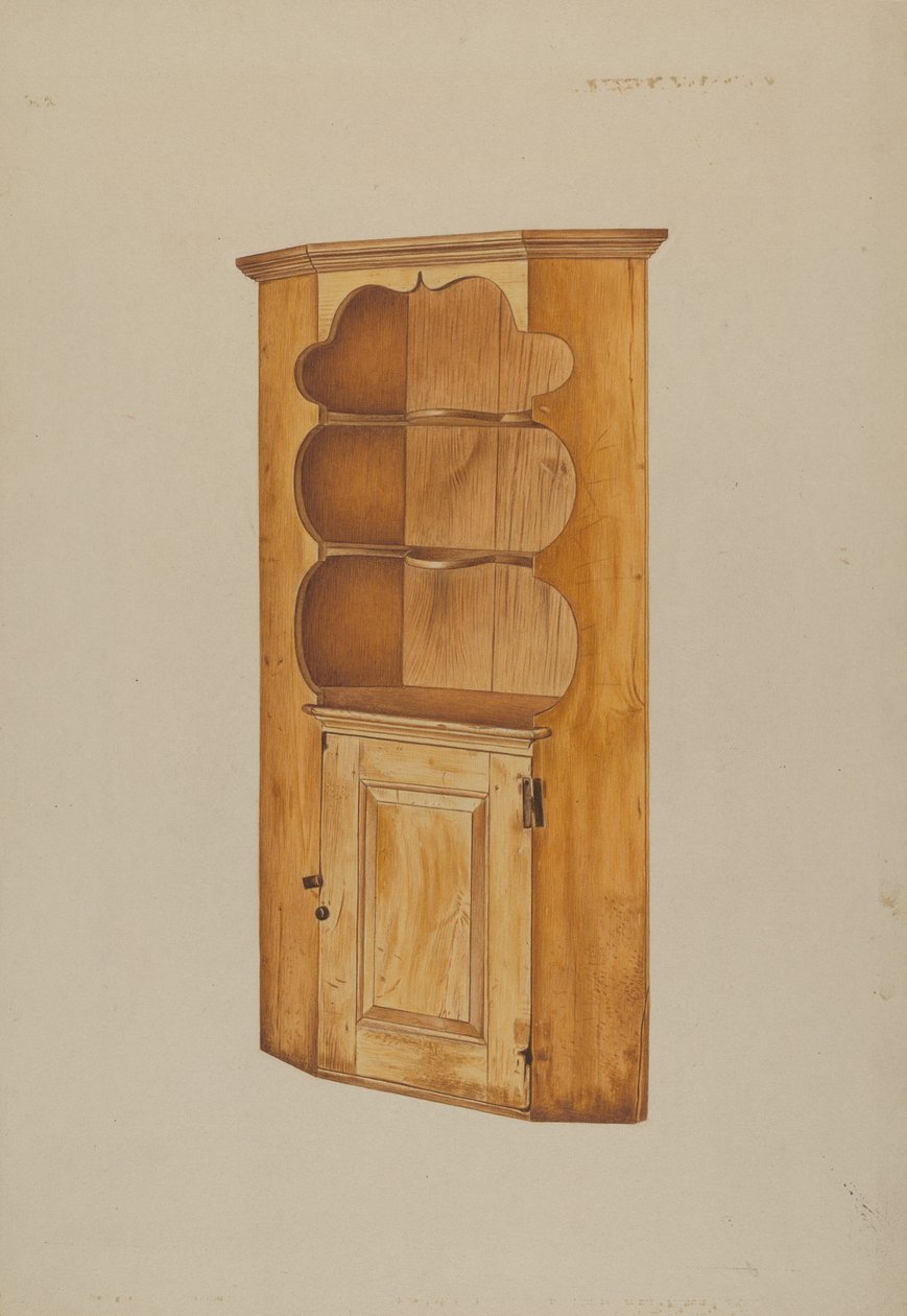 Hjørneskab, ca. 1938. af Michael Riccitelli