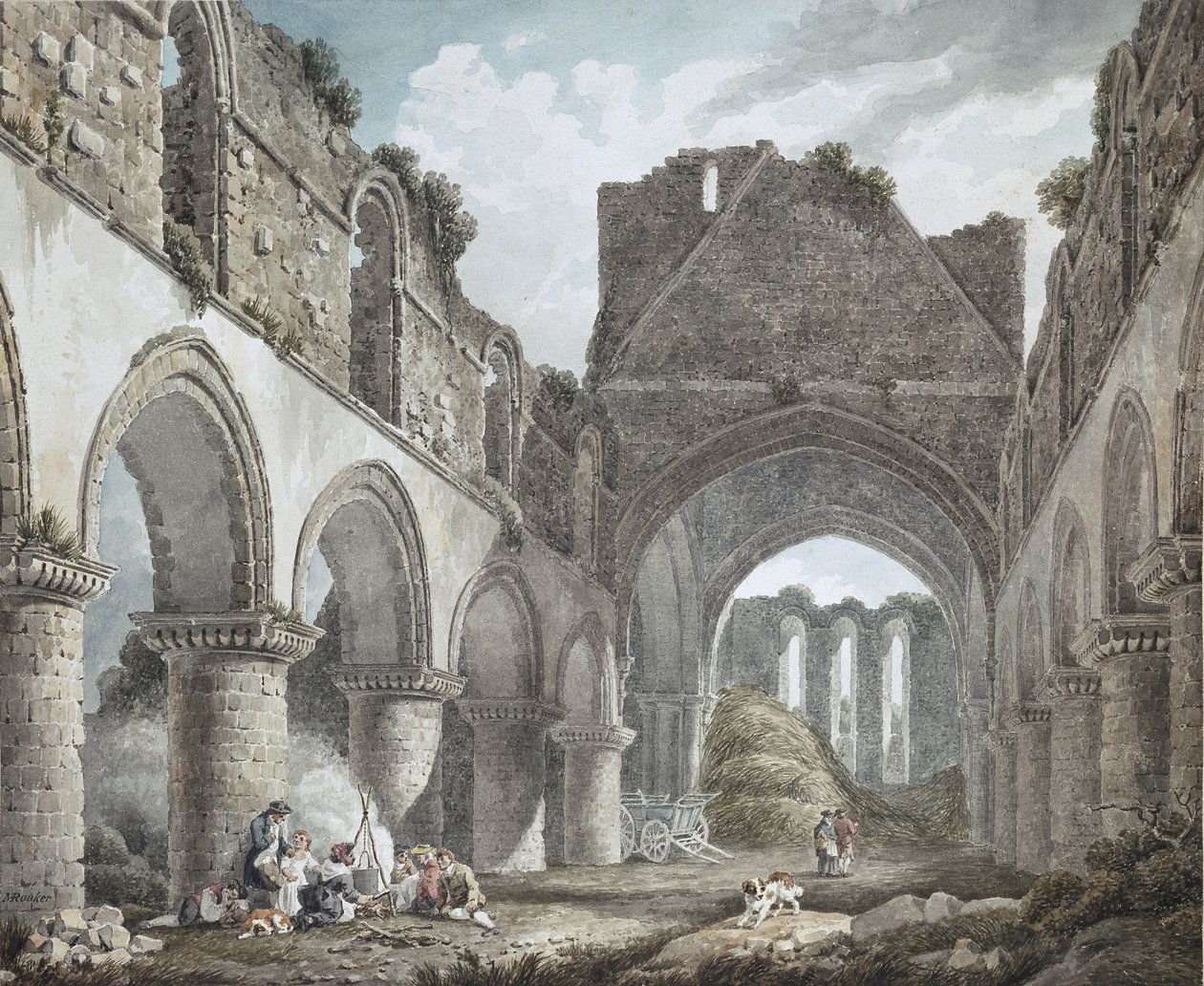 Buildwas Abbey, Shropshire, 1700-tallet af Michael Rooker