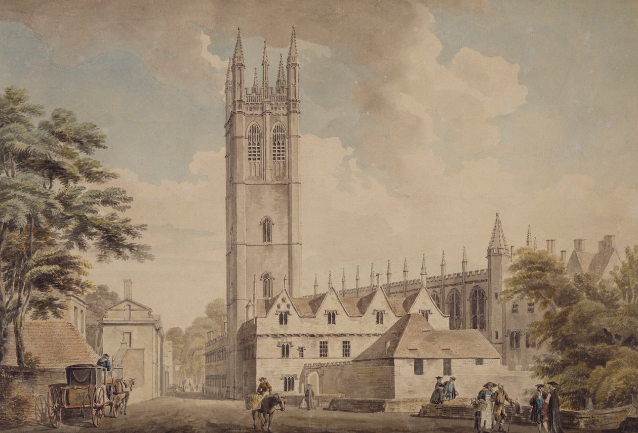 Magdalen Bridge And Tower, Oxford, 1768-1772 af Michael Rooker