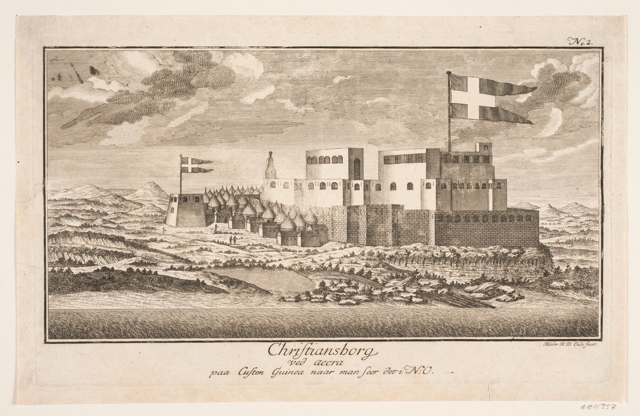 Christiansborg på Guinea-kysten, set fra nordøst af Michael Rössler