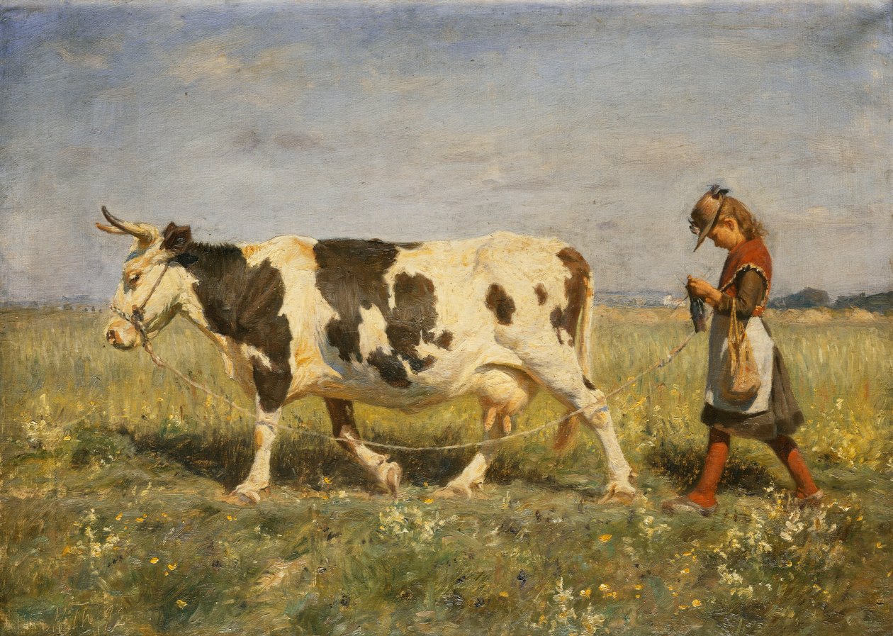 Ud på markedet, 1892 af Michael Therkildsen