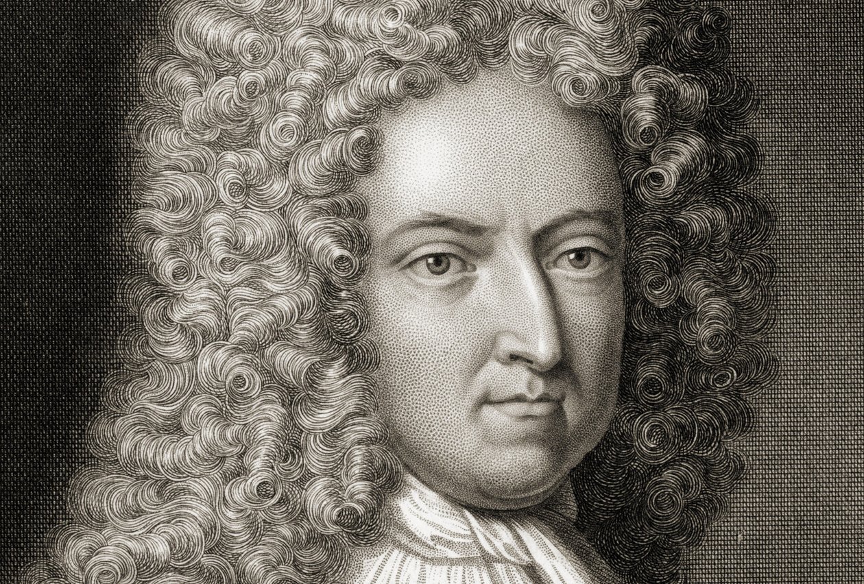 Daniel Defoe 1660-1731 Detalje, begyndelsen af det 18. århundrede af Michael Vandergucht