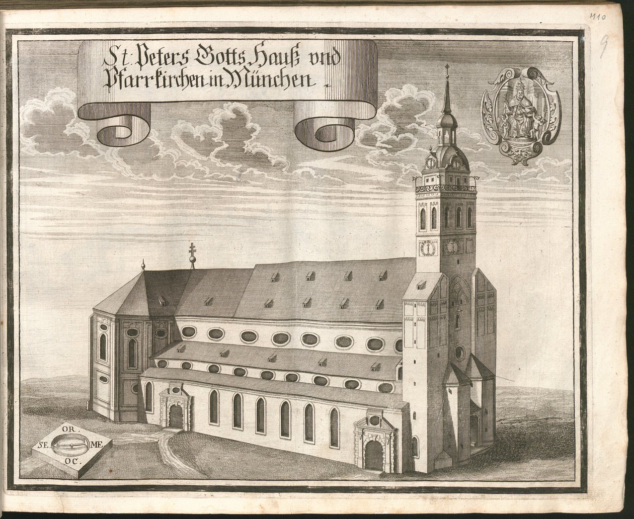 Tysk: St Peters Gotts Hauß og sognekirker i München af Michael Wening