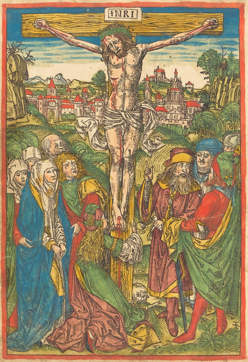 Korsfæstelsen med den hellige Maria Magdalena af Michael Wolgemut