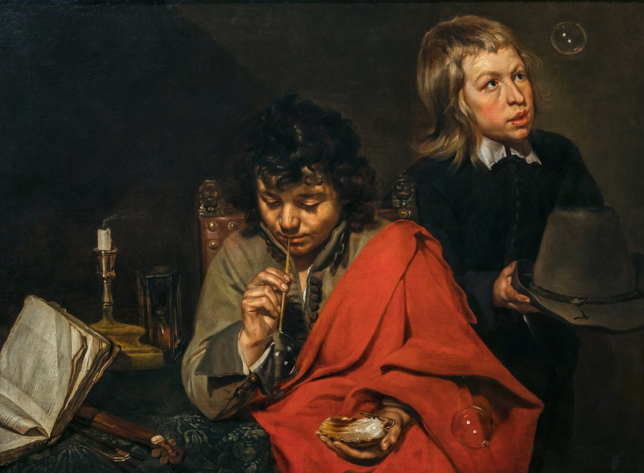 Boys Blowing Bubbles, ca. 1640