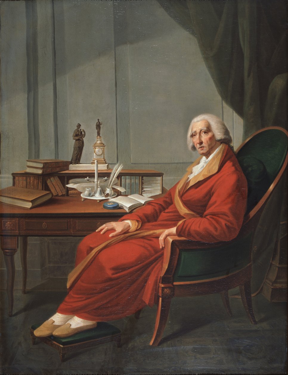 Portræt af den kejserlige kansler i Rusland, grev Ivan Osterman 1725 - 1811, 1813 af Michail Fyodorovich Voinov