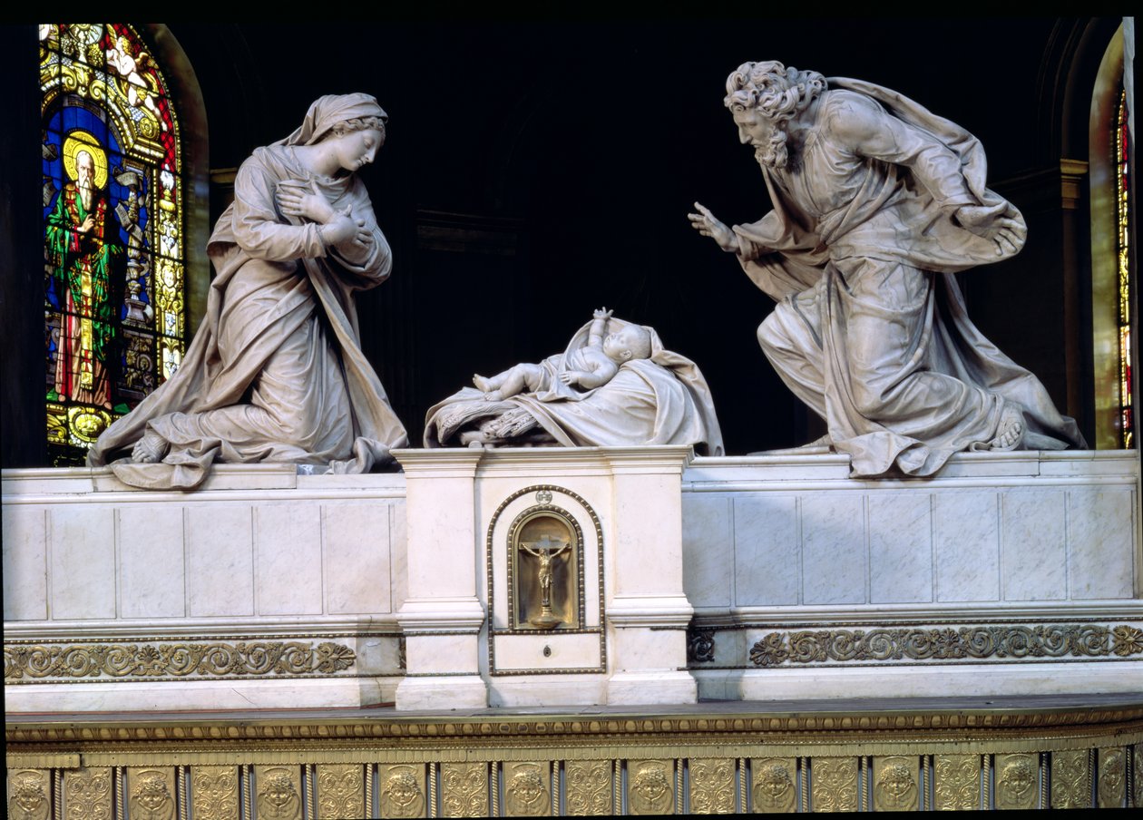 Nativity (marmor) af Michel Anguier