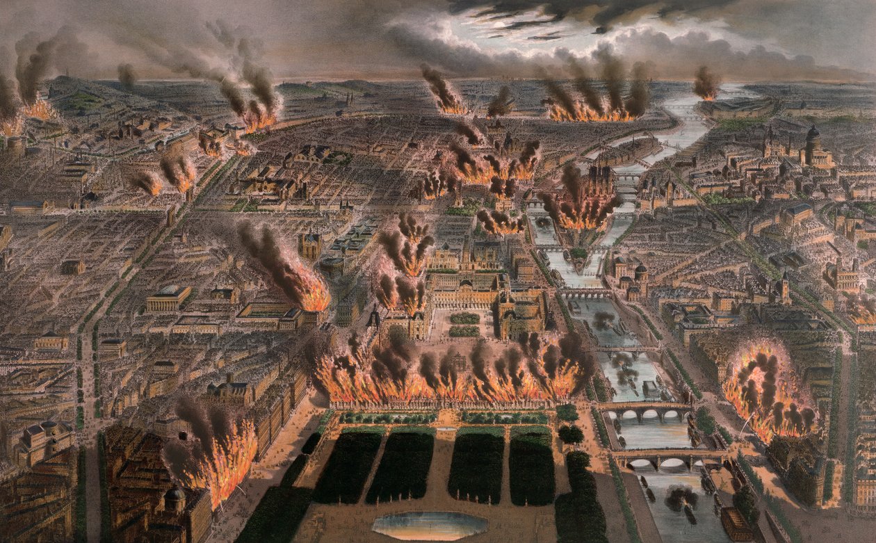 Brande i Paris, 24.-25. maj 1871 af Michel Charles Fichot