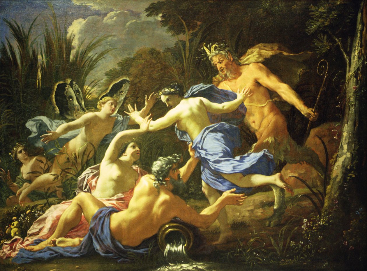 Pan og Syrinx, 1657 af Michel Dorigny