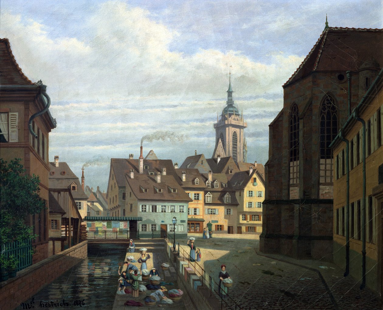 Place des Dominicains, Colmar, 1876 af Michel Hertrich