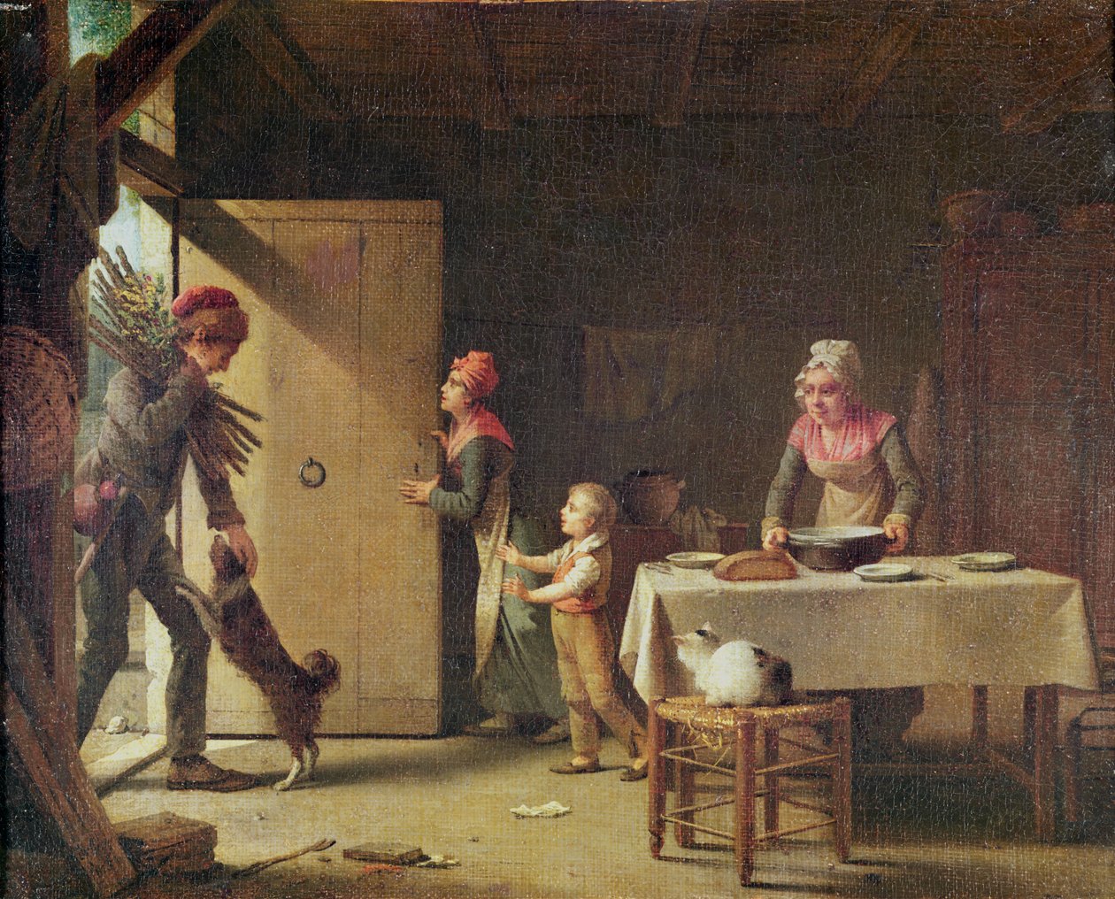 Den rustikke familie, 1815 af Michel Martin Drolling