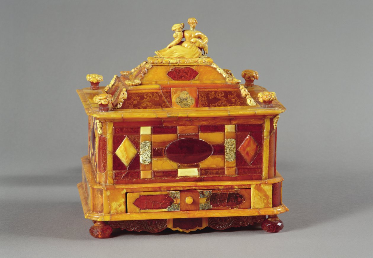 Casket, c.1680 (amber) af Michel Redlin