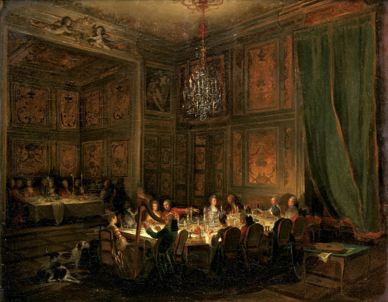 Prins de Contis nadver ved templet, 1766 af Michel Barthelemy Ollivier