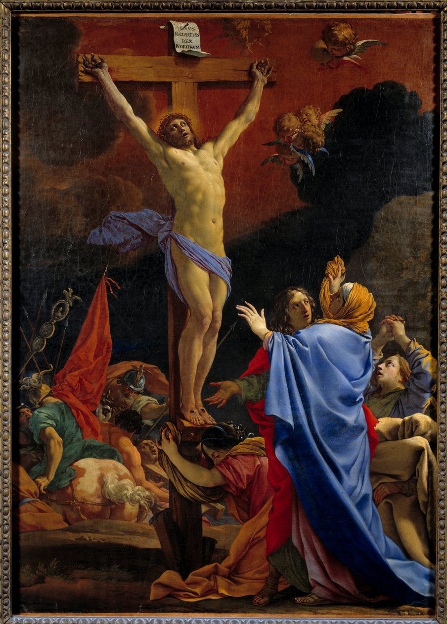 Kristus på korset. Maleri af Michel Dorigny (1617-1665) af Michel Dorigny