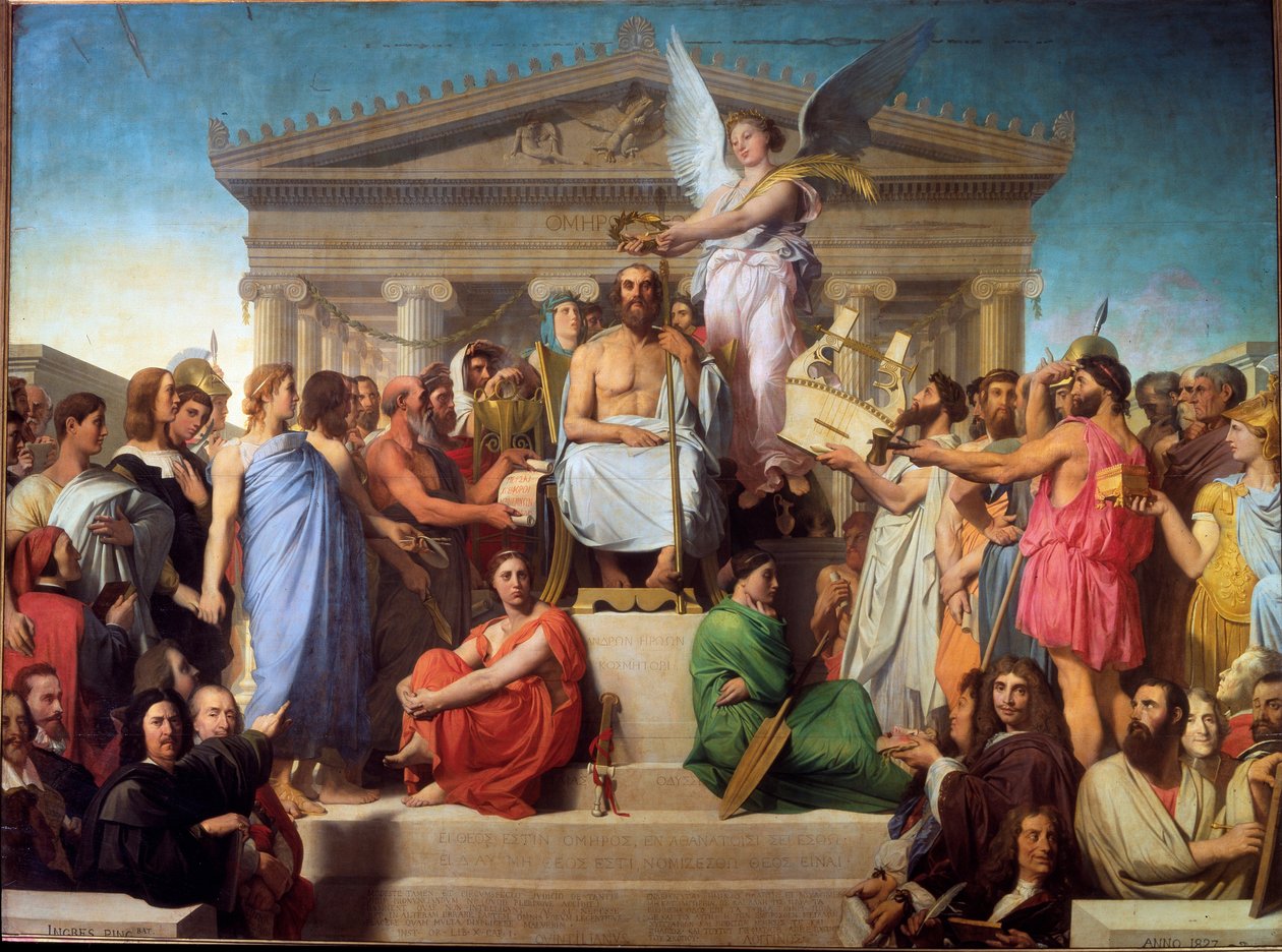 Homeres apoteose (maleri, ca. 1854) af Michel Dumas