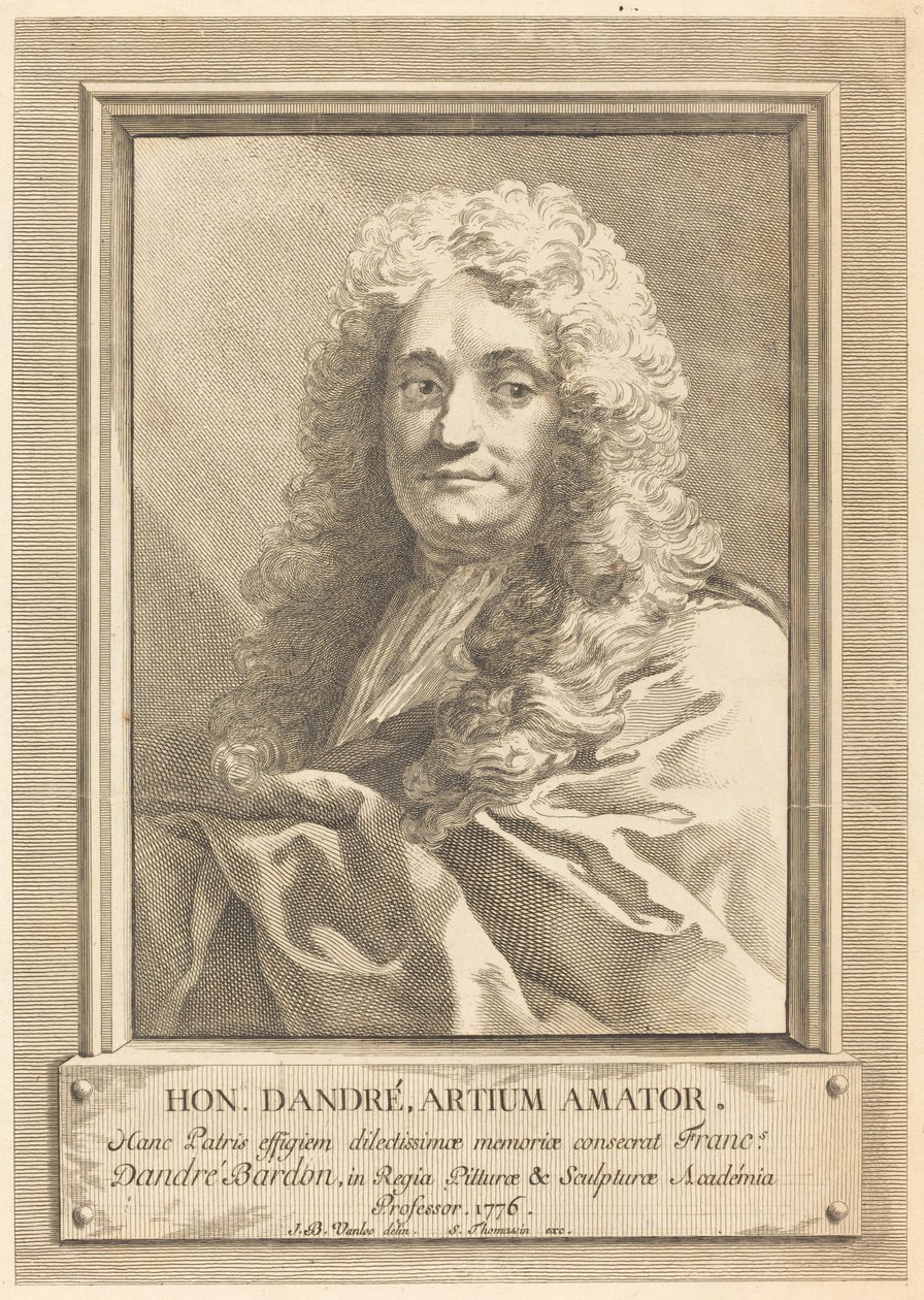 Portræt af kunstnerens far af Michel François Dandré Bardon after Jean Baptiste Van Loo