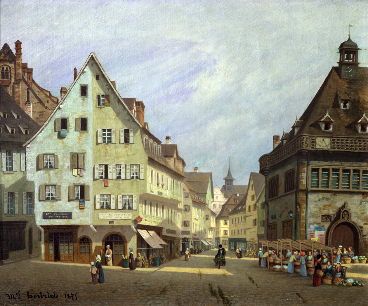 Place du Marche-aux-Fruits, Colmar, 1875 af Michel Hertrich