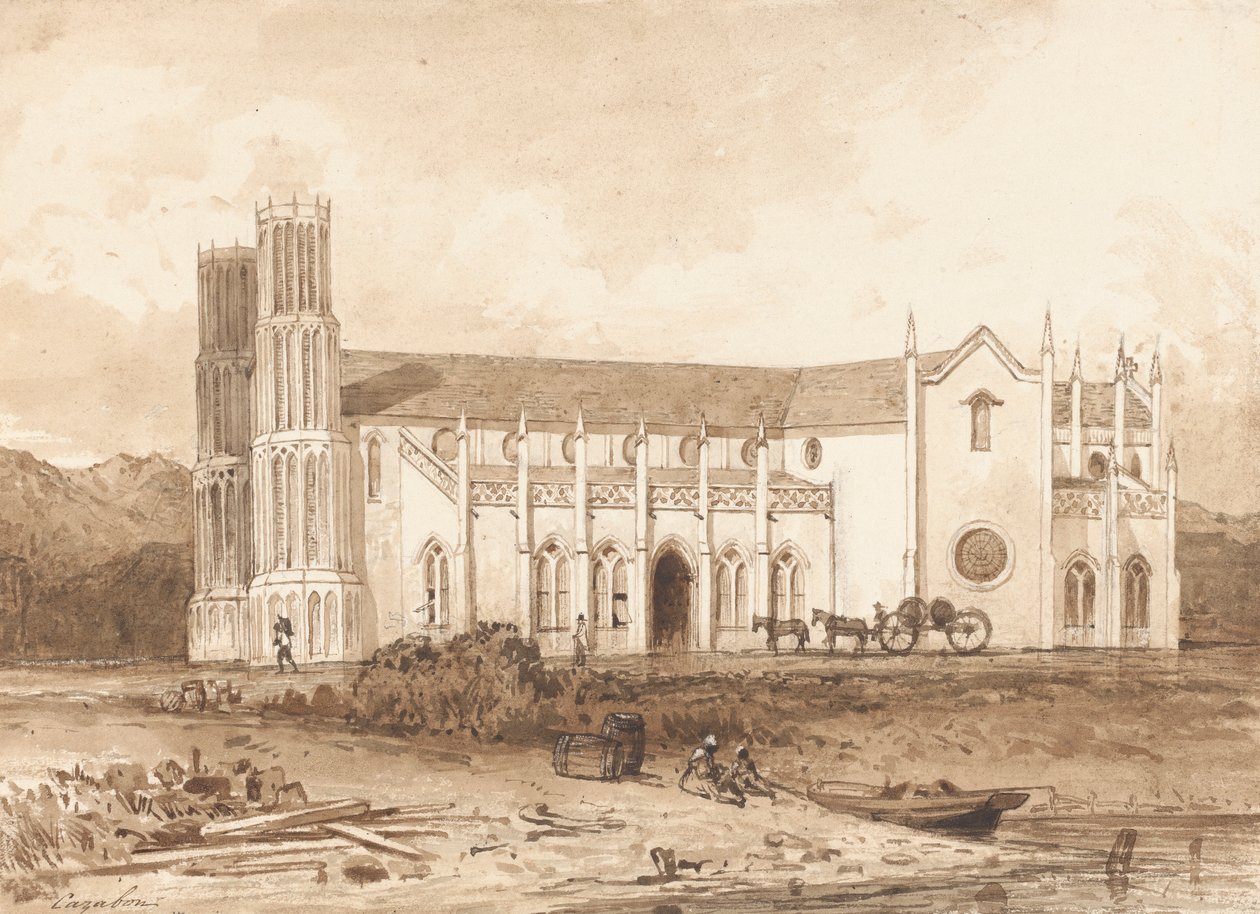 Katolske Kirke, Port of Spain af Michel Jean Cazabon