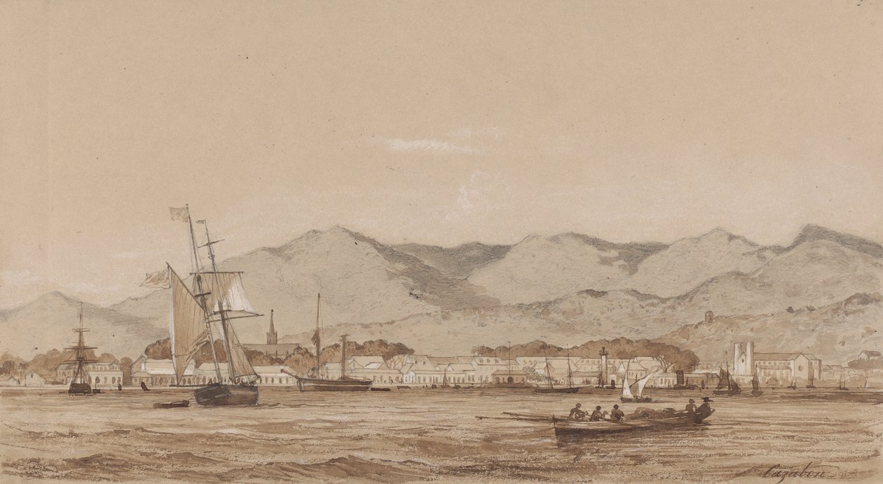 Port of Spain, fra havnen af Michel Jean Cazabon