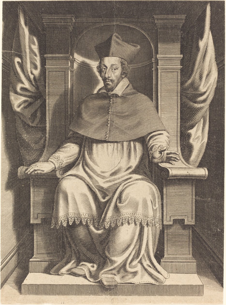Armand Jean du Plessis, kardinal Richelieu af Michel Lasne