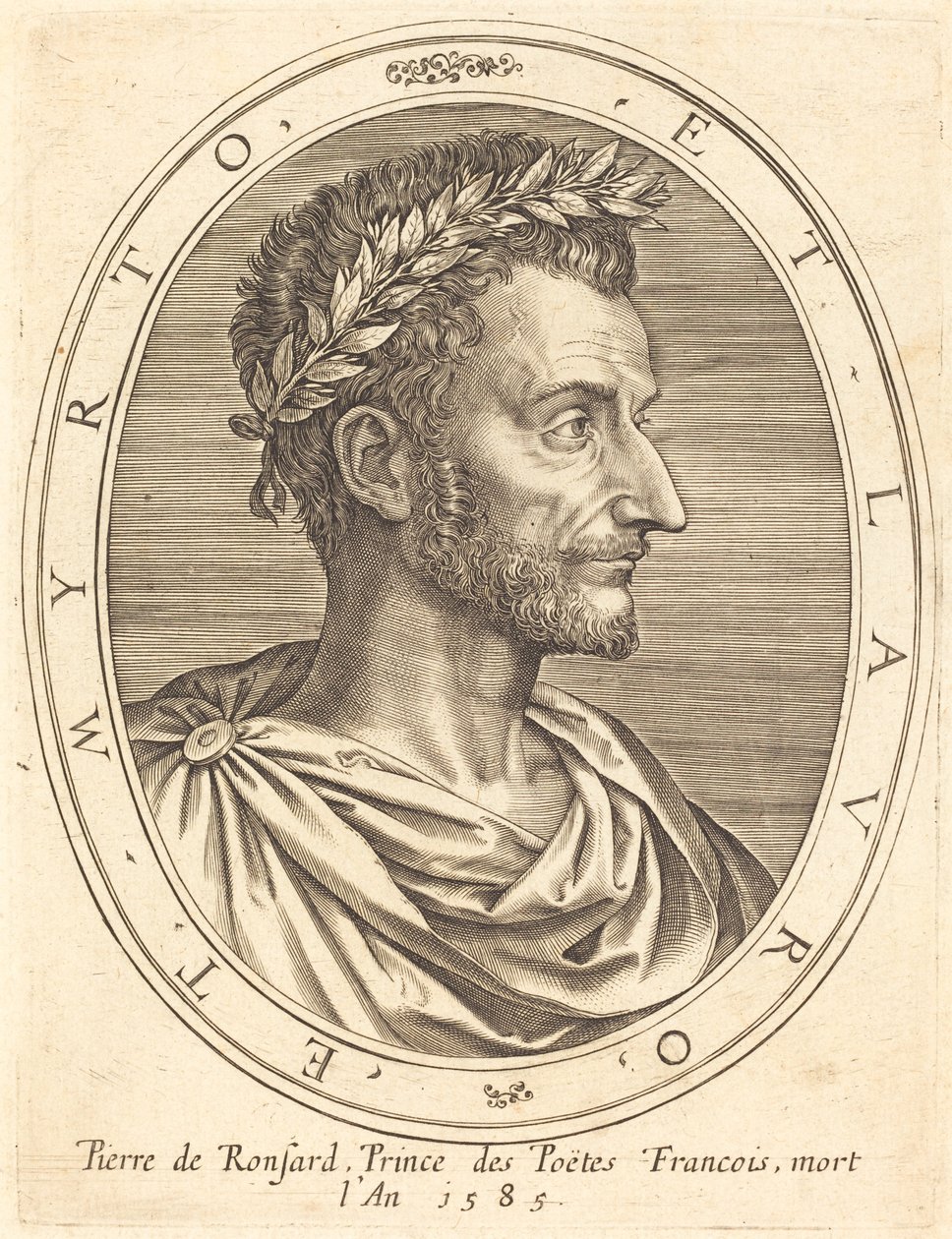 Pierre de Ronsard af Michel Lasne