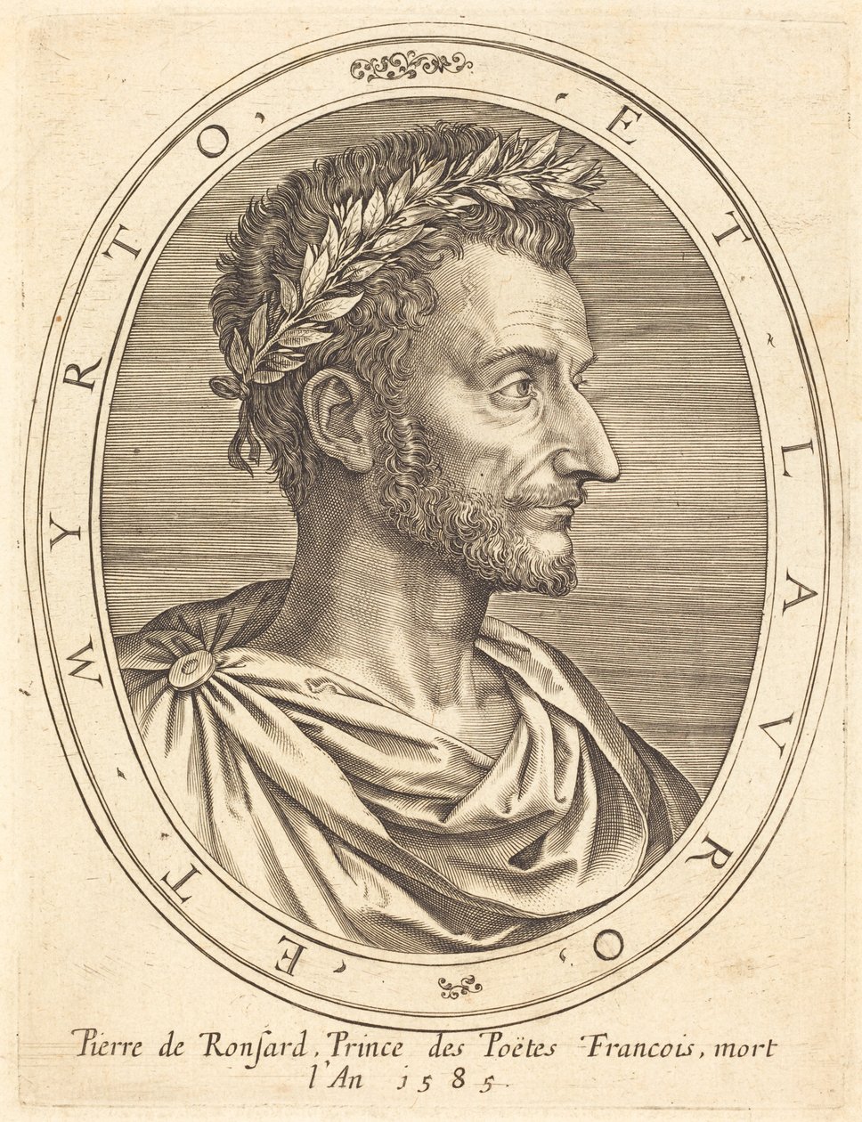 Pierre de Ronsard af Michel Lasne
