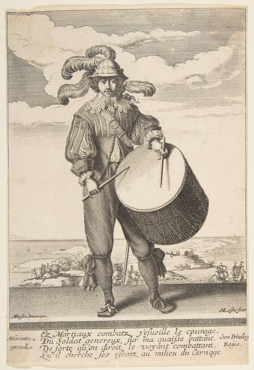Trommeslageren, 1620-1667. af Michel Lasne