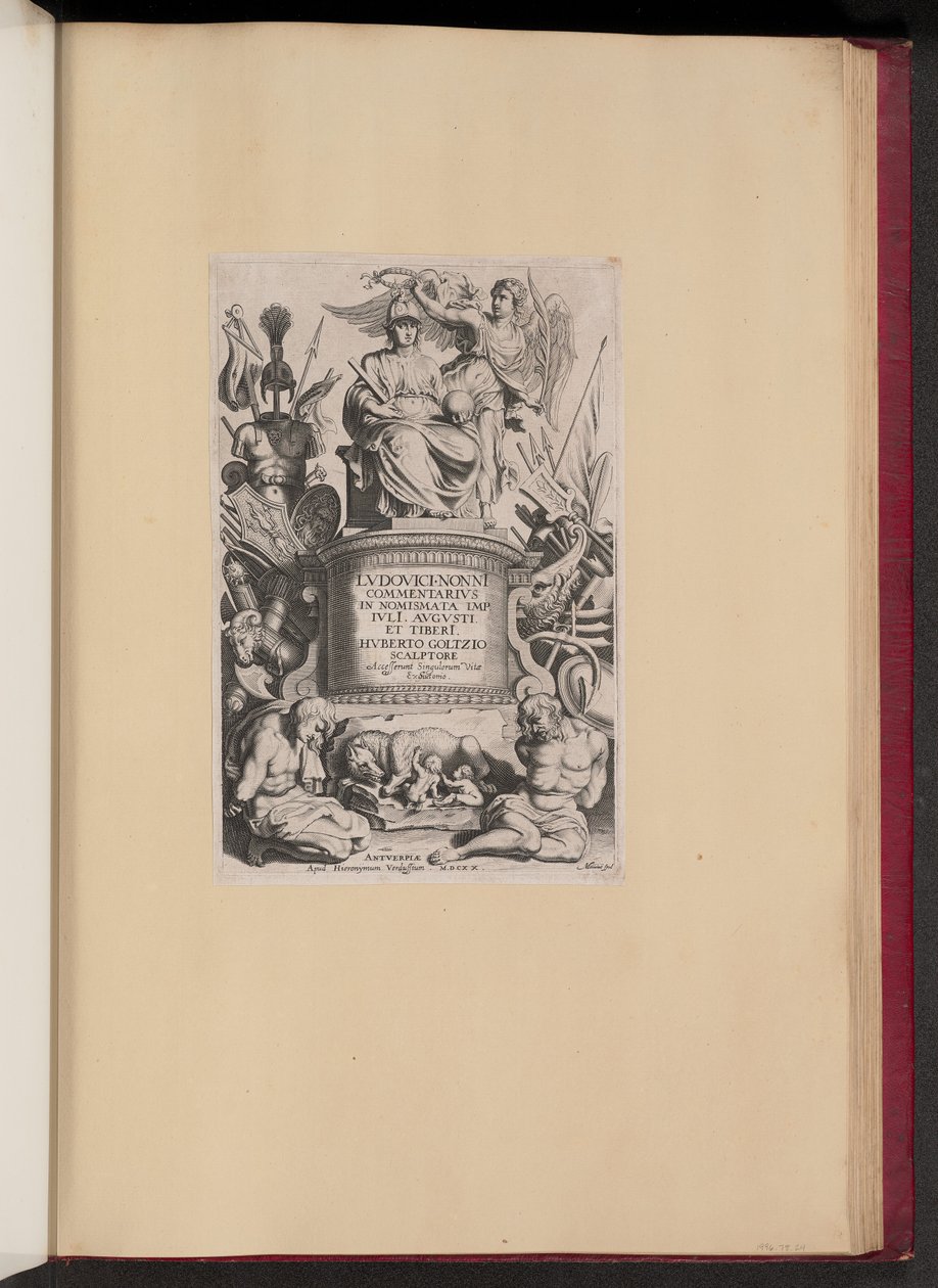 Titelblad til Ludovicus Nonnius, Kommentar til medaljer af Michel Lasne after Sir Peter Paul Rubens
