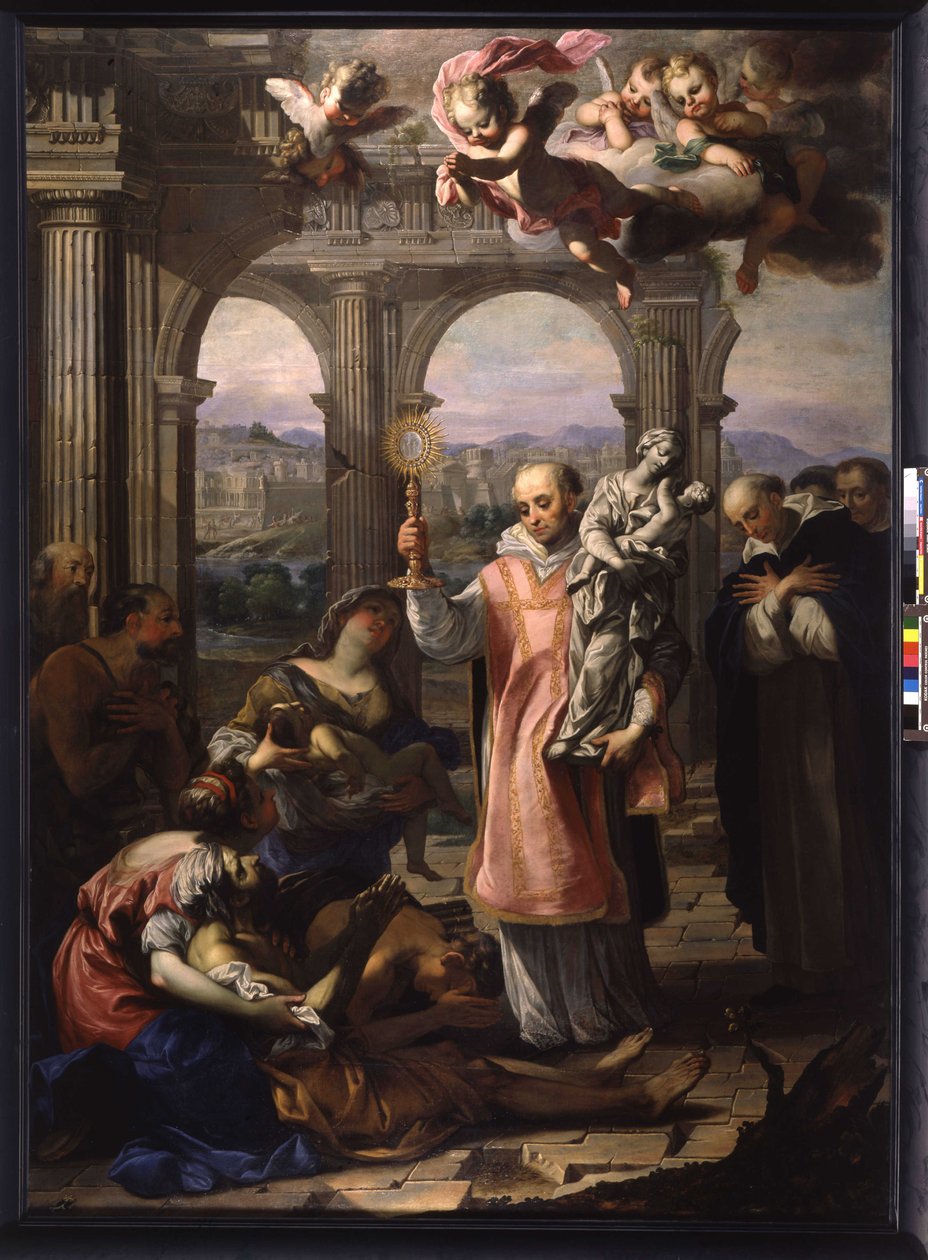 Miracle of Saint Hyacinth (olie på lærred) af Michel Serre