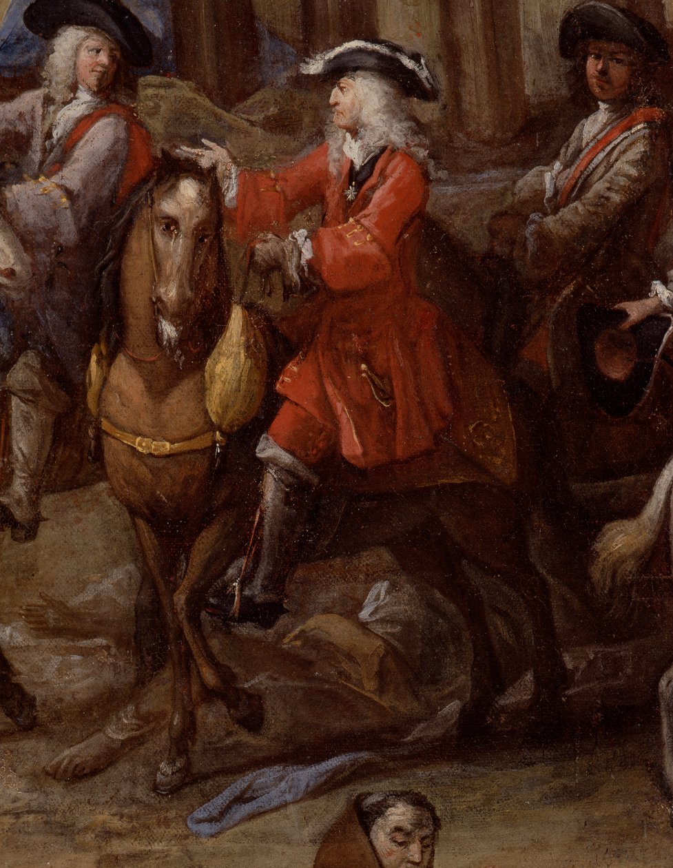 Udsigt over rådhuset (af Marseille) under pesten i 1720 af Michel Serre