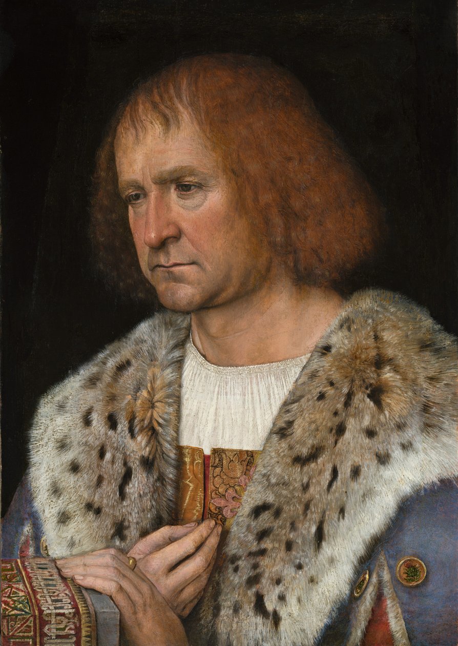 Portræt af Diego de Guevara (?) af Michel Sittow