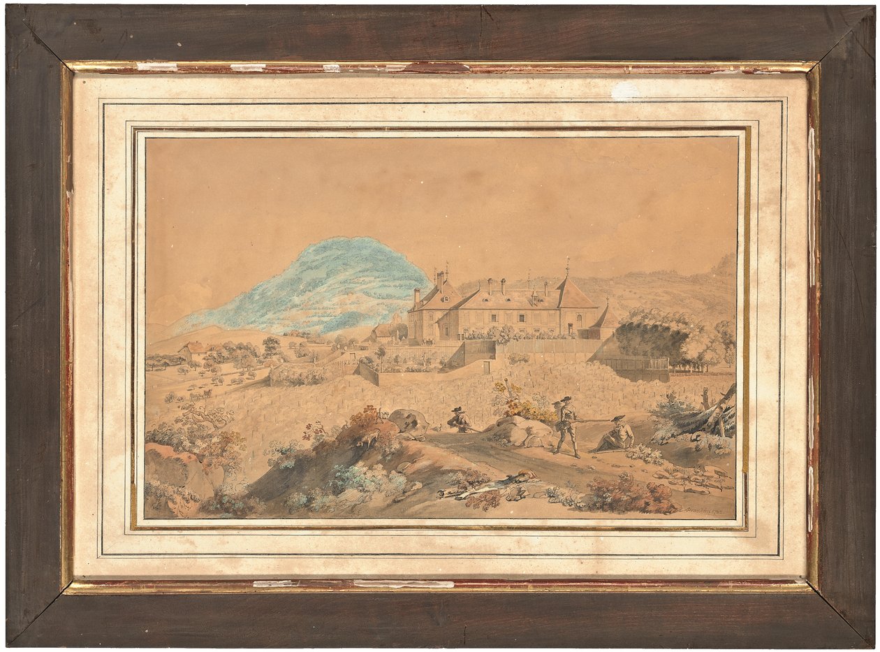 En af fire udsigter over Le château d